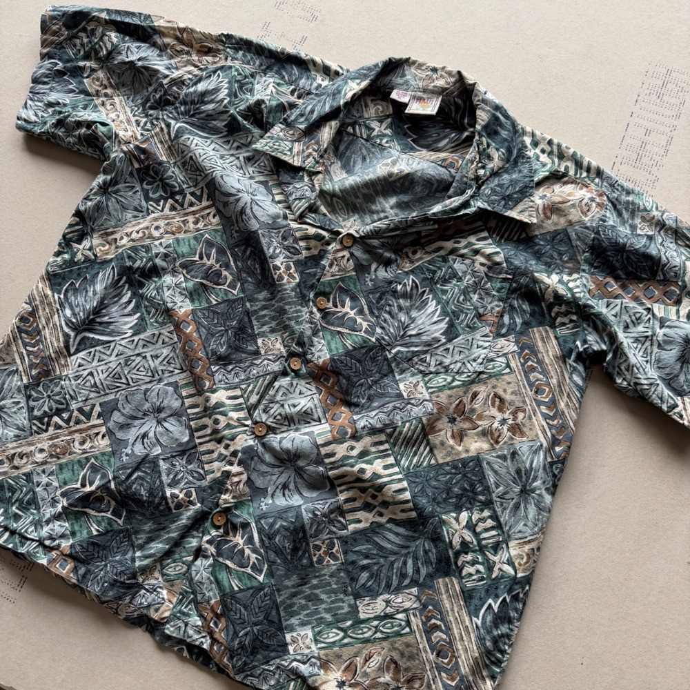 Vintage 90s Maui Trading Company Surf Hawaiian Shirt